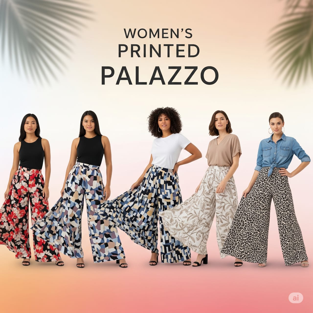 PRINTED PALAZZO PANT